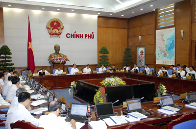 Chính phủ họp phiên thường kỳ tháng 9/2012